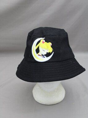 Vintage Bucket Hat - Sailor Moon Screened Graphic - Adult Stretch Fit